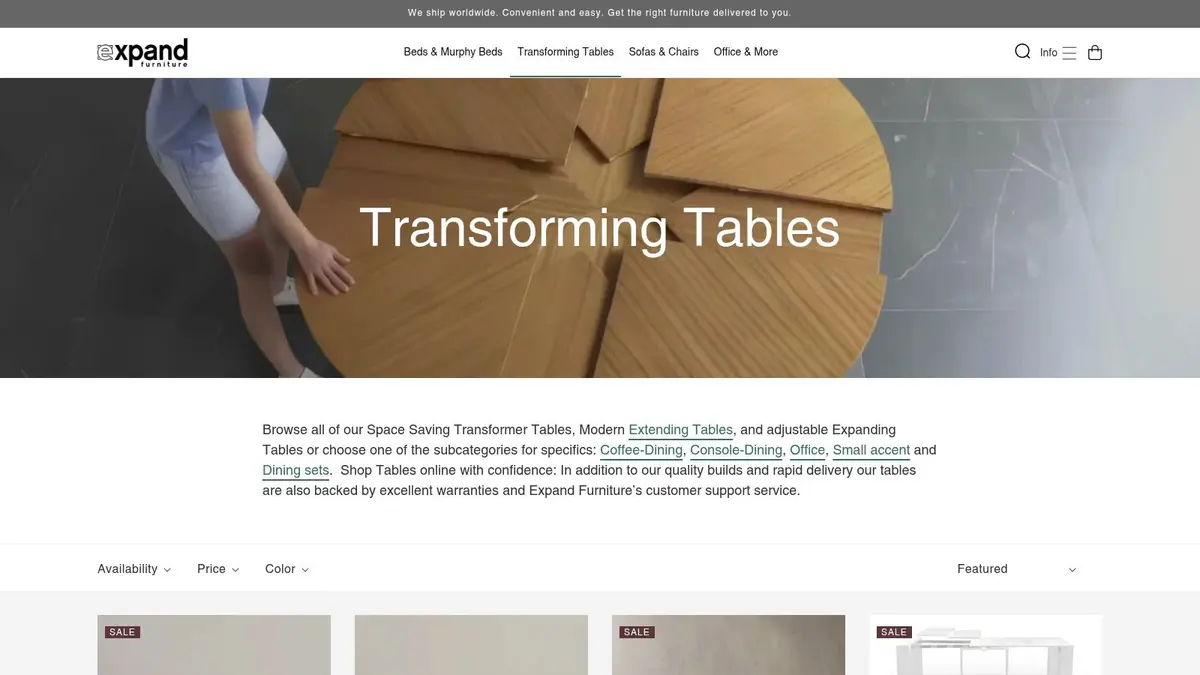 Expand Furniture Transforming Table