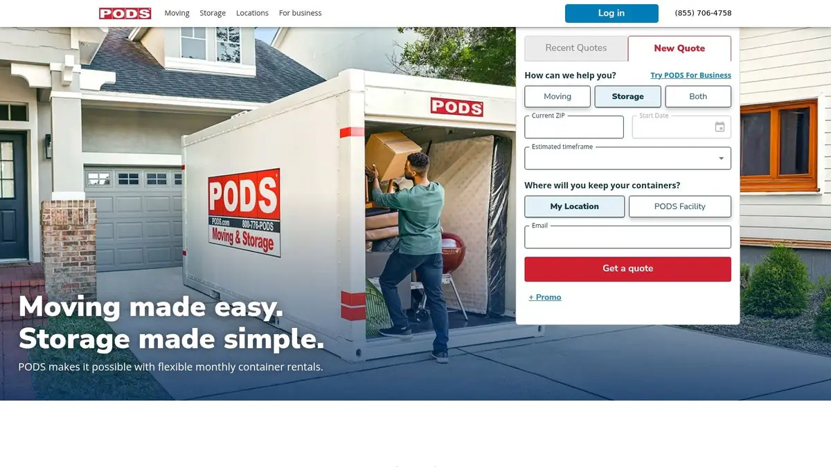 PODS Storage Containers