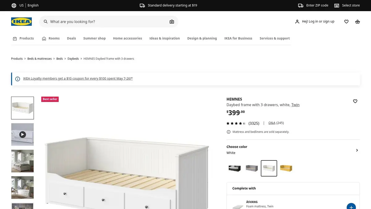 IKEA HEMNES Daybed