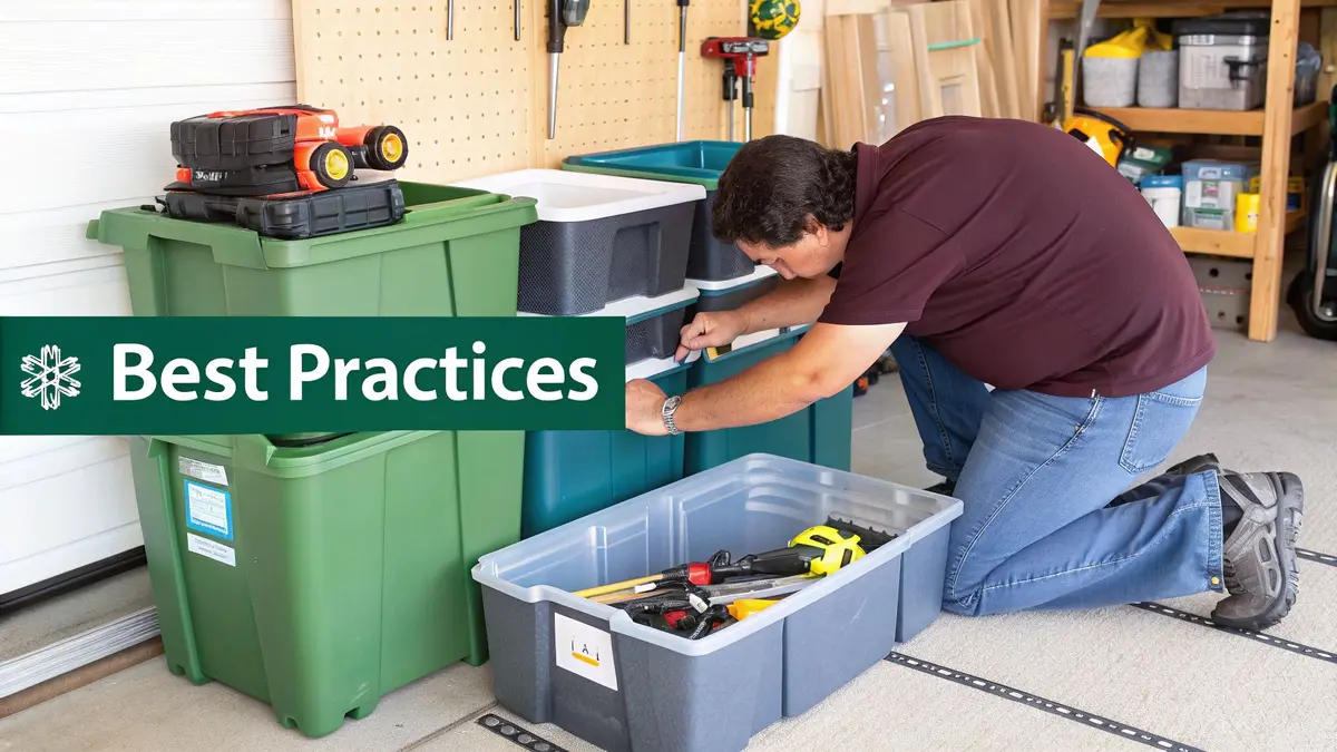 Stylish labeled storage bins