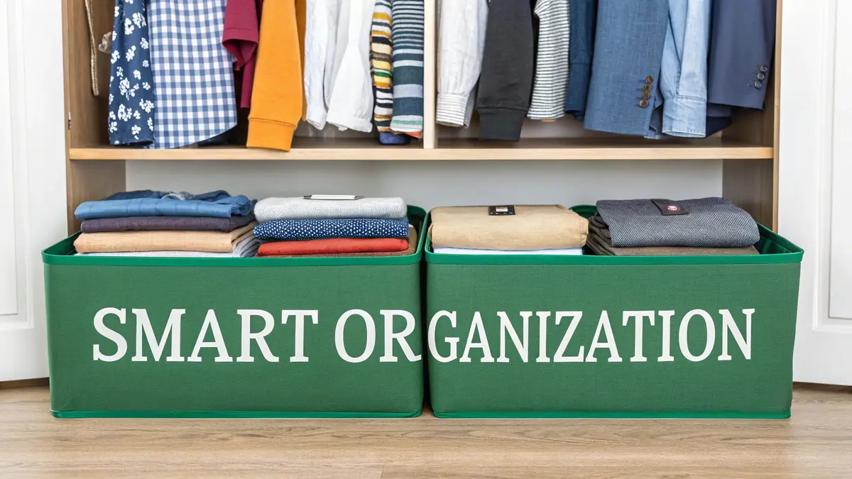 Image of an organized closet