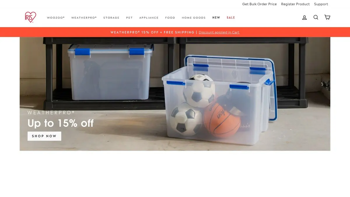 IRIS USA Airtight Storage Containers