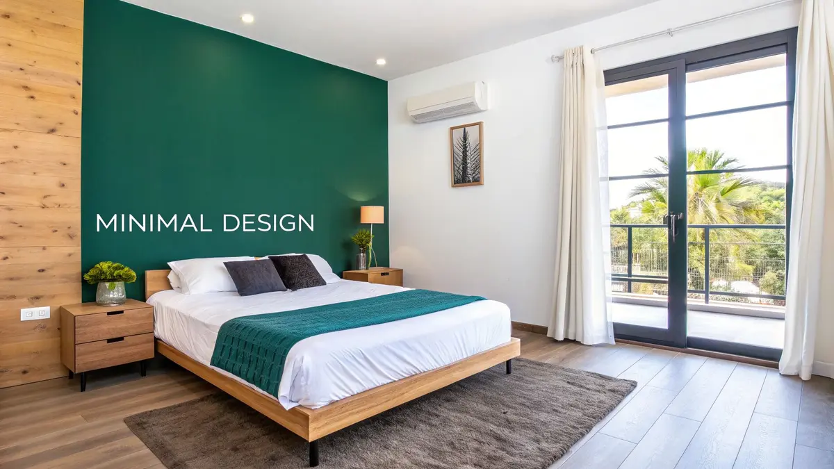 Modern bedroom with innovative storage solutions