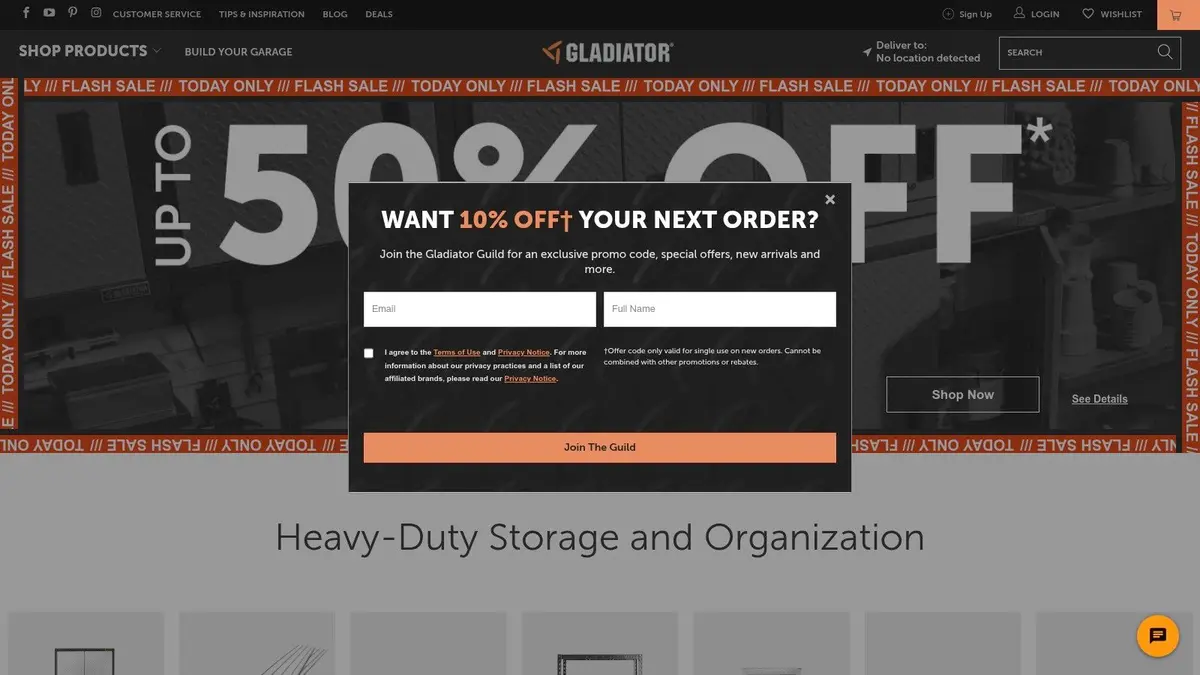 Gladiator Overhead GearLoft Platform