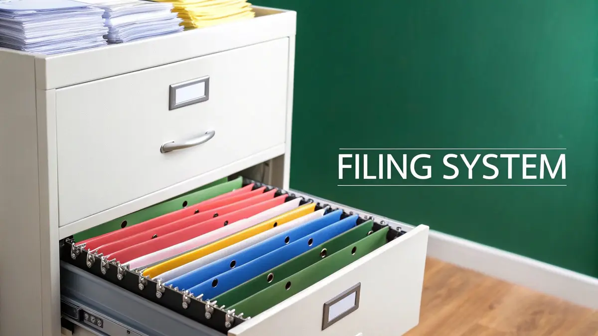 Organized paperwork